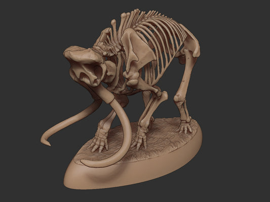 Skeletal Wooly Mammoth | 3 Poses | Extinct Animals | Limelight Miniatures