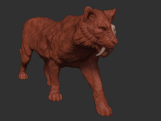 Partial Skeleton Sabretooth Tiger | Extinct Animals | Limelight Miniatures