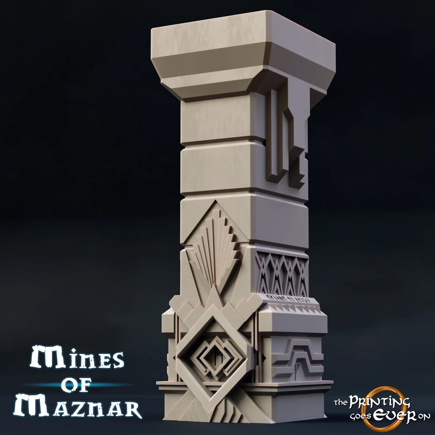 Dwarven Column Bundle | The Mines | Mines of Maznar |  MESBG | The Printing Goes Ever On