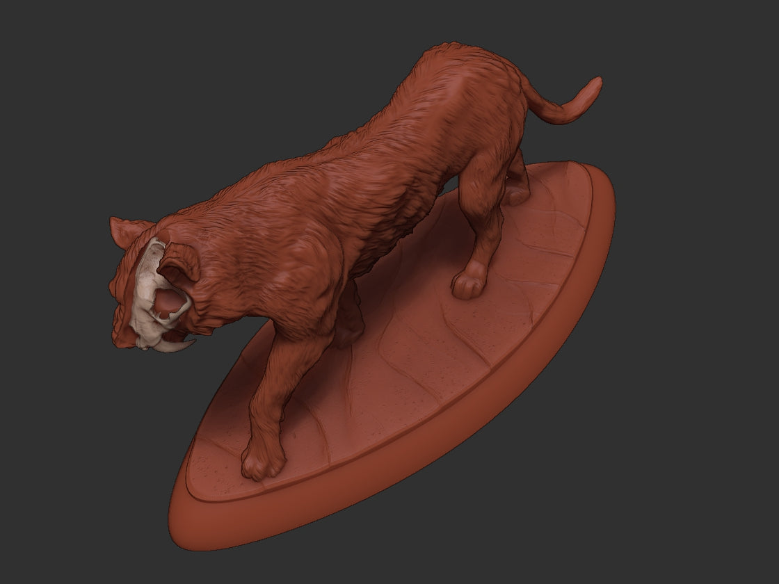 Partial Skeleton Sabretooth Tiger | Extinct Animals | Limelight Miniatures