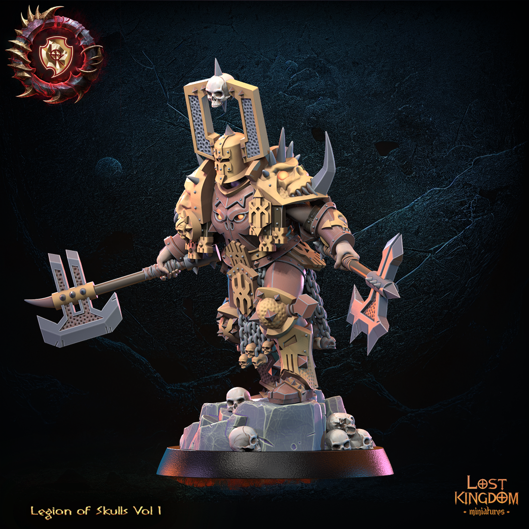 Chaos Lord of Skulls | Legion of Skulls | Lost Kingdom Miniatures | Kings of War | Tabletop