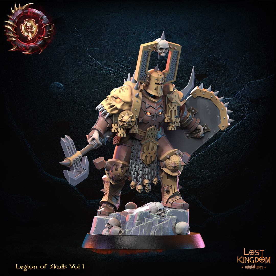 Chaos Lord of Skulls | Legion of Skulls | Lost Kingdom Miniatures | Kings of War | Tabletop