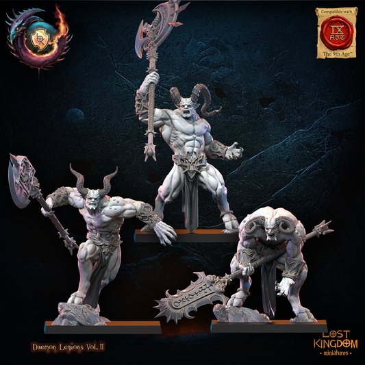 Colossal Fiends (3x) | Monstrous Infantry | Daemon Legions | Lost Kingdom Miniatures