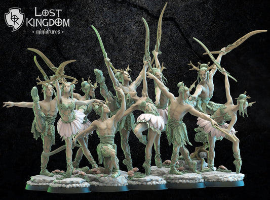 Bareetachi Dancers Command Group | Mori / Wood Elves | Lost Kingdom Miniatures