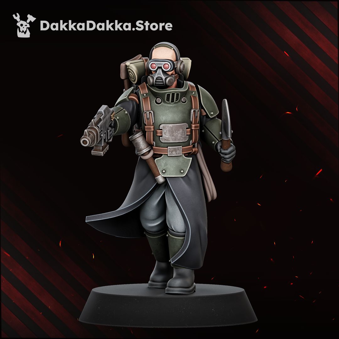 Doomsday Corps of Engineers painted trooper on patrol