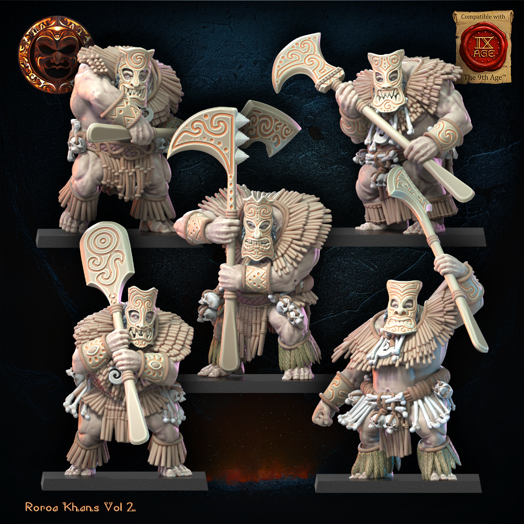 Tiki Unit | Roroa Khans | Lost Kingdom Miniatures