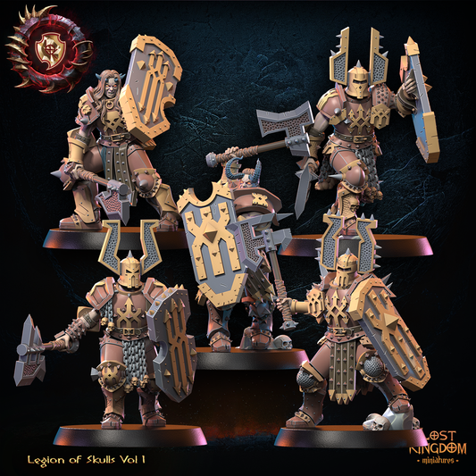 Skull Regiment | Legion of Skulls | Lost Kingdom Miniatures | Kings of War | Tabletop