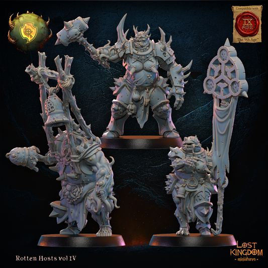 Spoiled Forsaken Command Group | Rotten Hosts | Lost Kingdom Miniatures