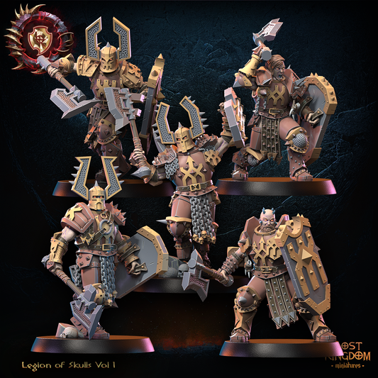Skull Regiment | Legion of Skulls | Lost Kingdom Miniatures | Kings of War | Tabletop