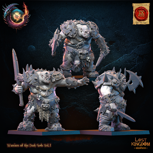 Forsworn Ogres | Warriors of the Dark Gods (Unaligned) | Lost Kingdom Miniatures