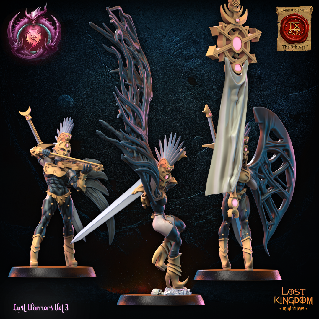 Lust Fallen - Command Group | Sons of Depravation | Lost Kingdom Miniatures