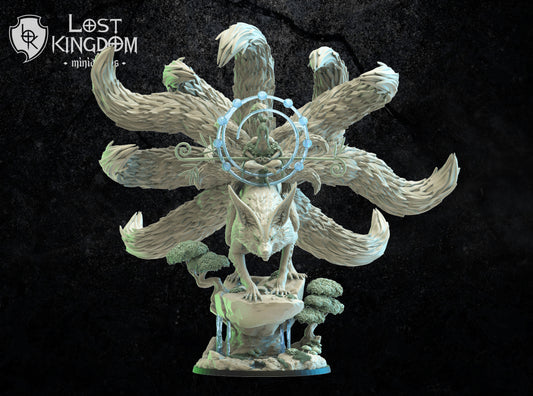 Archdruid Hanako on Kistune | Mori / Wood Elves | Lost Kingdom Miniatures