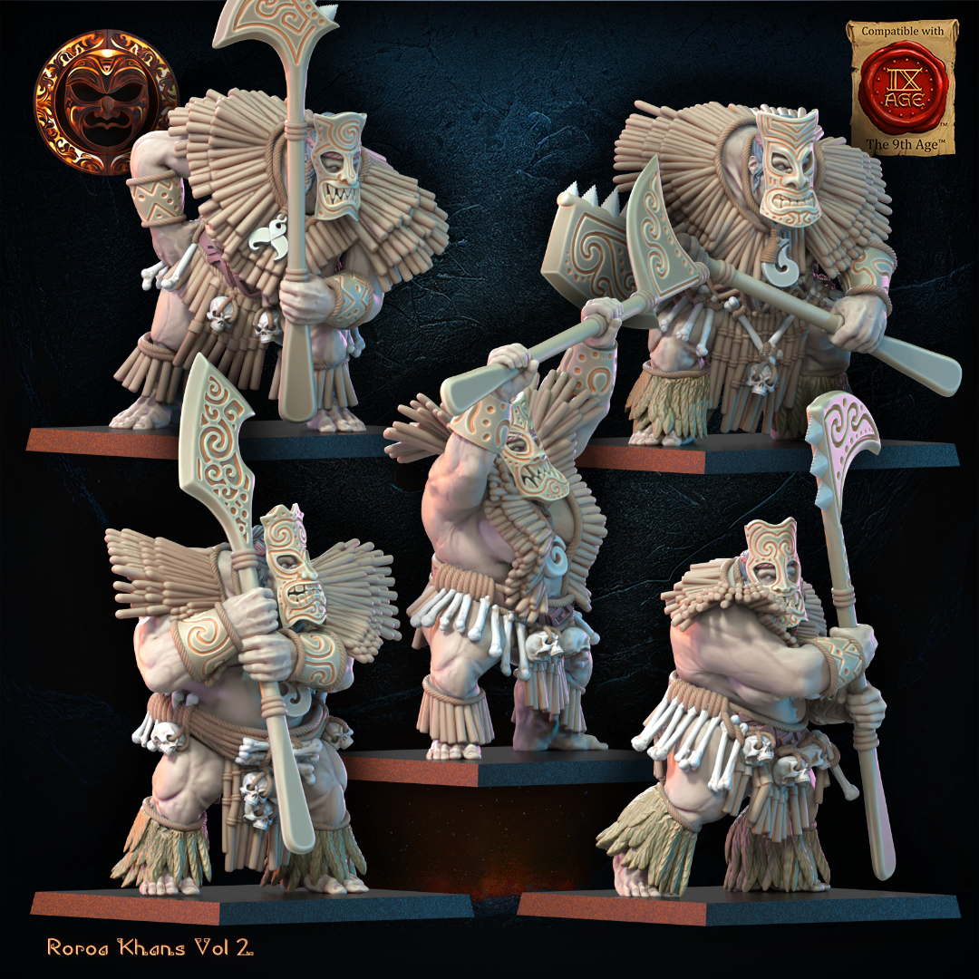 Tiki Unit | Roroa Khans | Lost Kingdom Miniatures