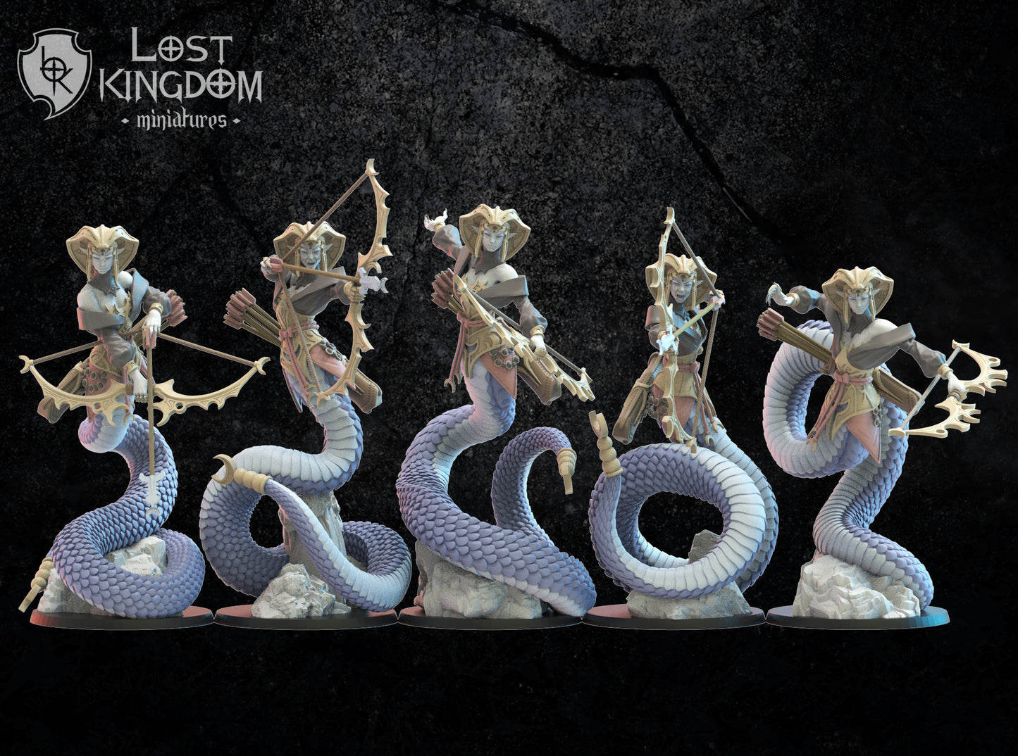 Naga Yumi Regiment | Night Elves / Dark Elves | Lost Kingdom Miniatures | Tabletop Gaming | Pathfinder