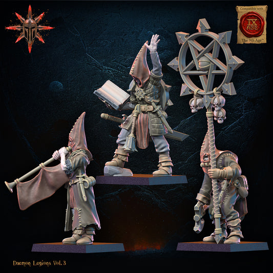 Cultists Command Group | Demon Legions | Lost Kingdom Miniatures