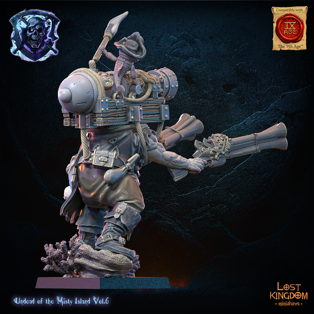 Wigor “The Bomber” Acheron | Undead of Misty Island | Lost Kingdom Miniatures