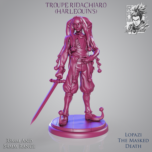 Lopazi - The Masked Death | Troupe Ridachiaro - Harlequins | Ronin Arts Workshop
