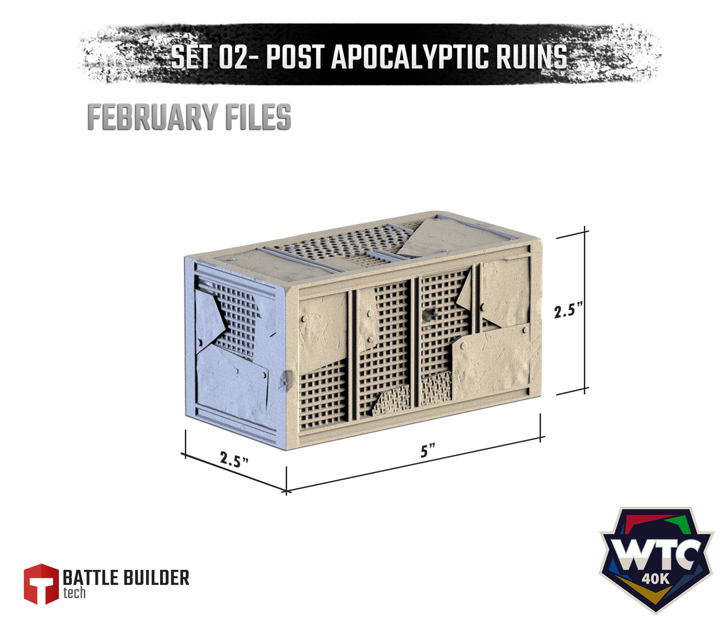 WTC Compatible Post-Apocalyptic Scatter | Scatter Terrain | Txarli Factory | Table Top Gaming