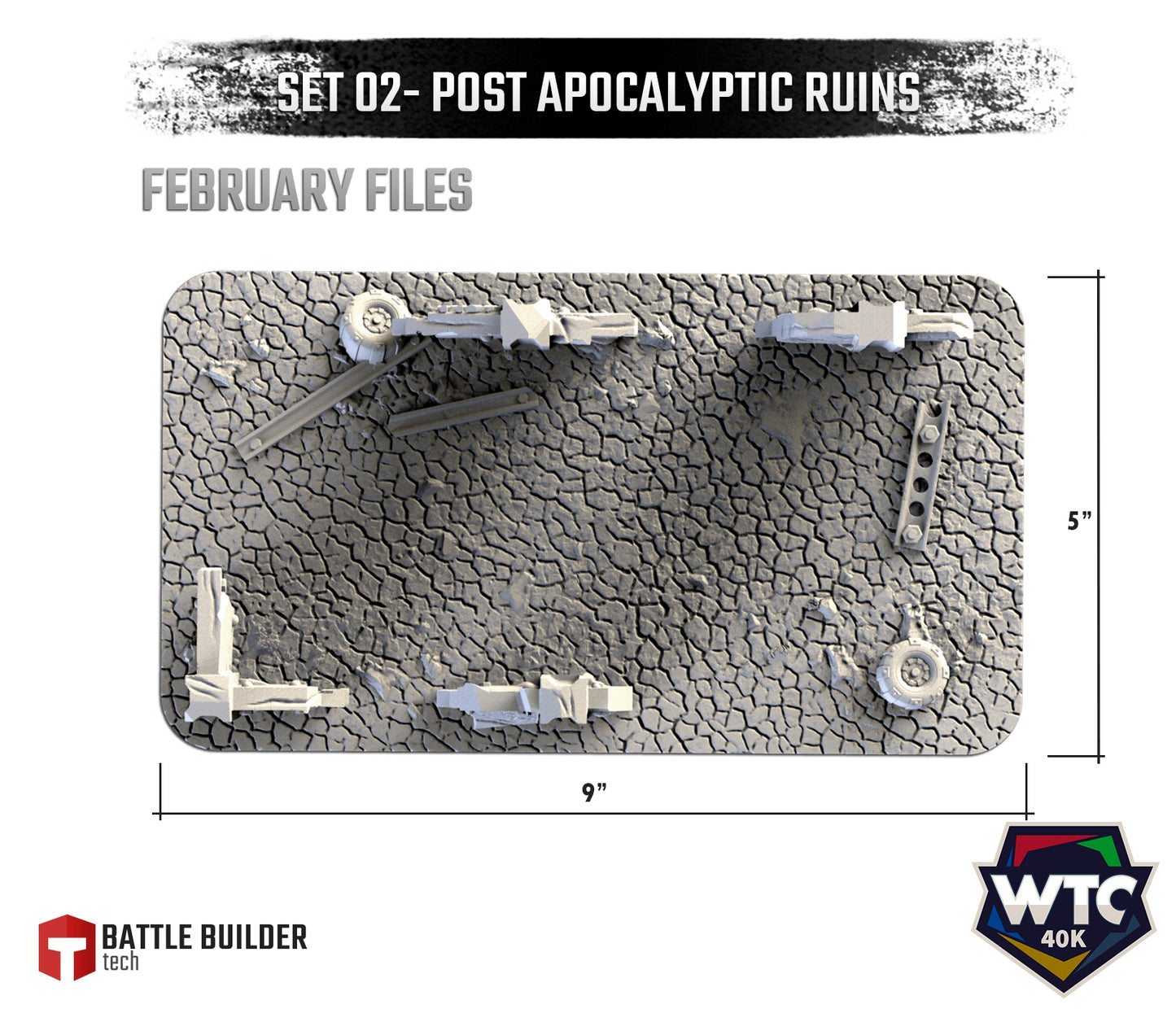 WTC Compatible Post-Apocalyptic Scatter | Scatter Terrain | Txarli Factory | Table Top Gaming