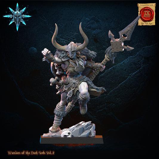 Female Barbarian Chief | Warriors of the Dark Gods | Lost Kingdom Miniatures