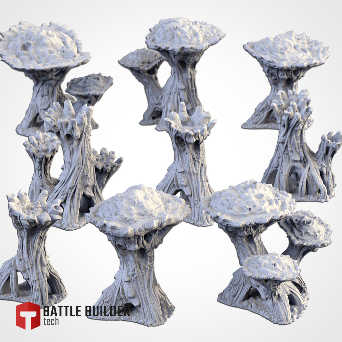 Alien Trees | PLA 3D Printed Terrain | Txarli Factory – Coveted Forge