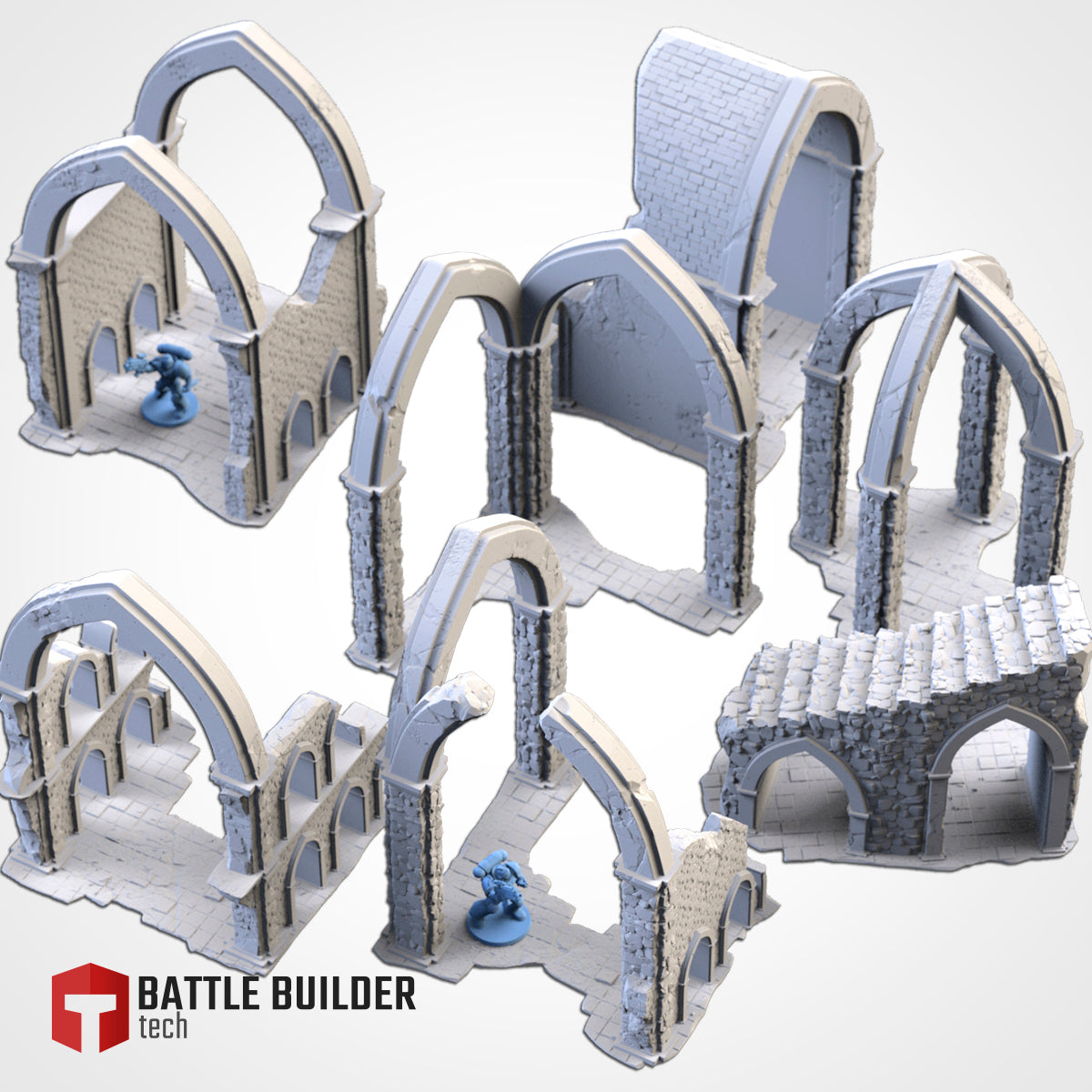 Majestic Elven Ruins | Scatter Terrain | Txarli Factory