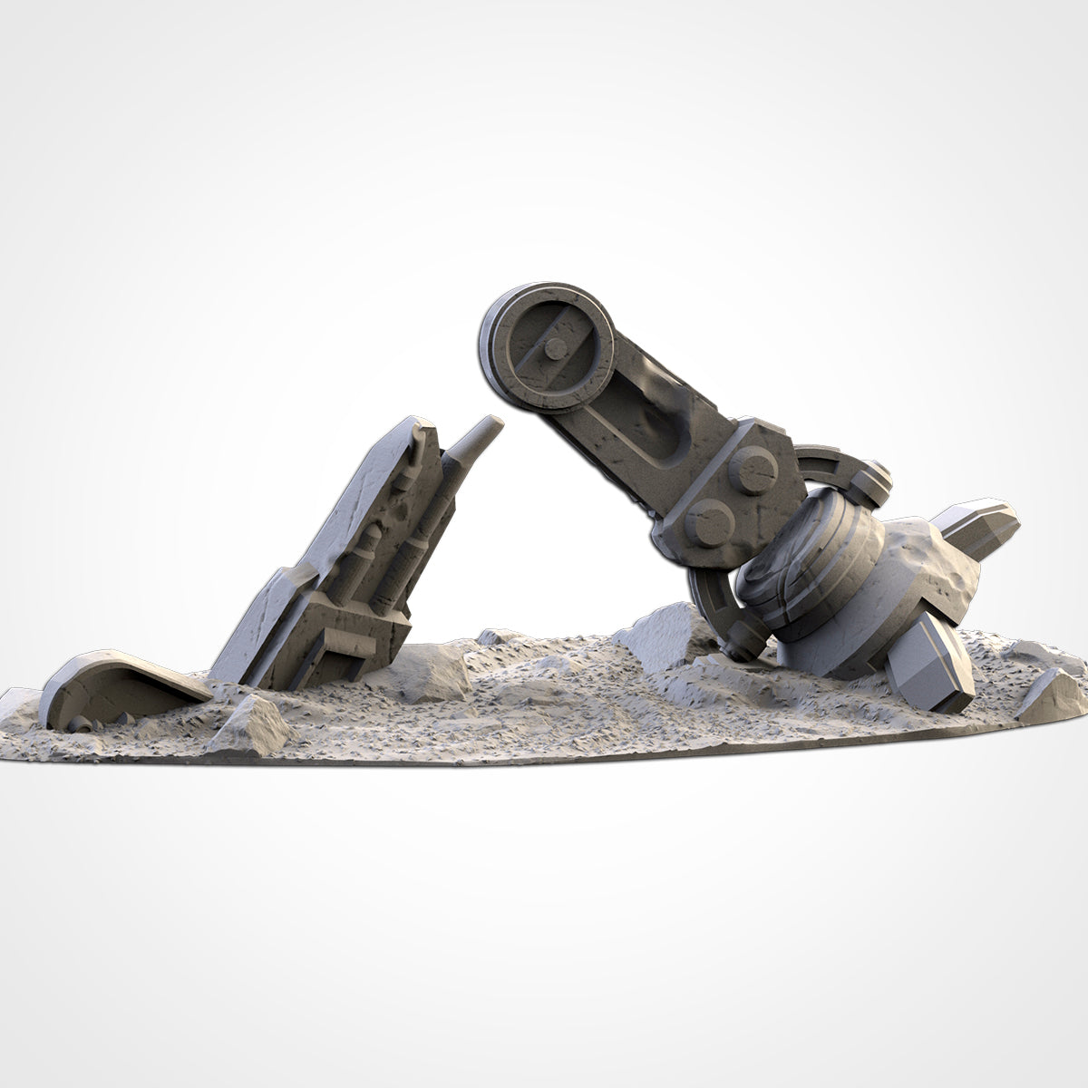 Destroyed Giant Robot Dog | Scatter Terrain | Txarli Factory