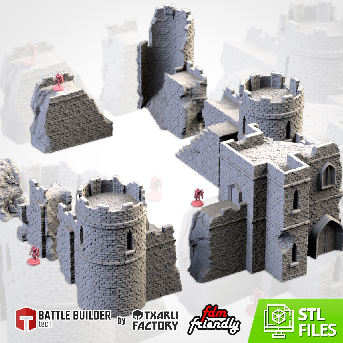 Ruined Castle | Scatter Terrain | Txarli Factory | Table Top Gaming