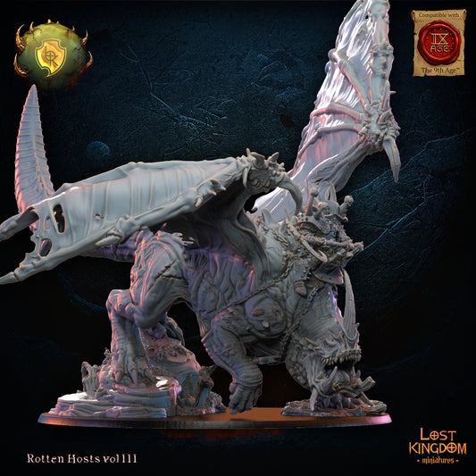 Freida, Oozing Eye, on Gooey Dragon | Rotten Hosts | Lost Kingdom Miniatures