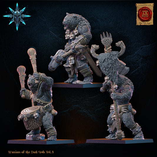 Werebears - Command Group | Warriors of the Dark Gods | Lost Kingdom Miniatures