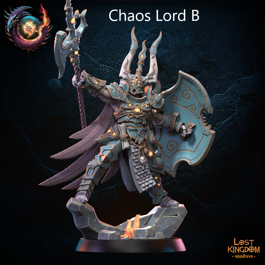 Chaos Lord / Magus | Several Model Variants | Transfiguration Forces | Lost Kingdom Miniatures | Kings of War | Tabletop