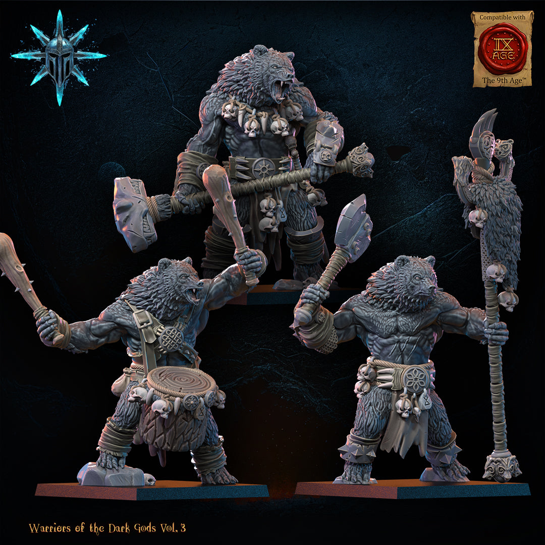 Werebears - Command Group | Warriors of the Dark Gods | Lost Kingdom Miniatures