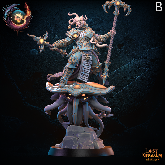 Chaos Magus on Demon Disk | Several Model Variants | Transfiguration Forces | Lost Kingdom Miniatures | Kings of War | Tabletop
