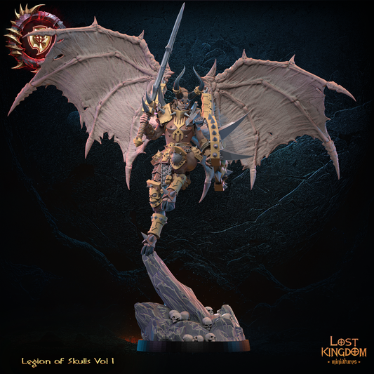 Elhag, Demonic Valkyrie | Legion of Skulls | Lost Kingdom Miniatures