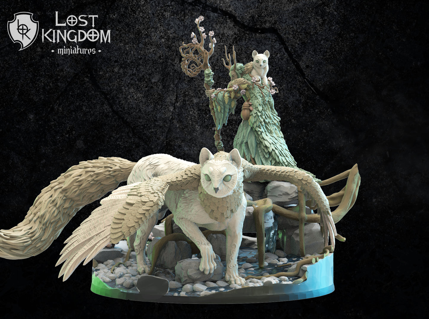 Saori, Ancient Druid with Portal | Mori / Wood Elves | Lost Kingdom Miniatures