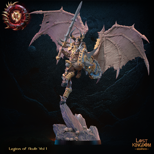 Elhag, Demonic Valkyrie | Legion of Skulls | Lost Kingdom Miniatures