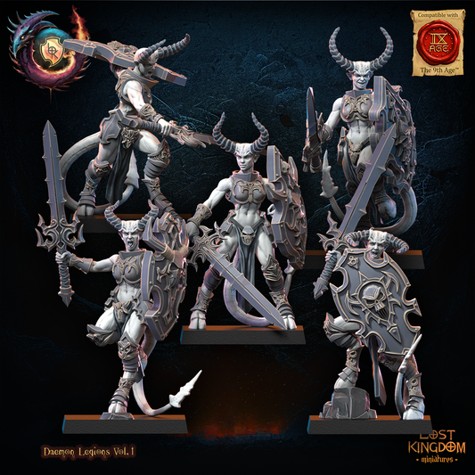 Succubi Warriors | Daemon Legions | Lost Kingdom Miniatures