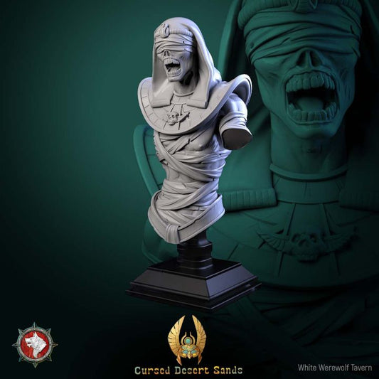 Cursed Mummy - Bust | Cursed Desert Sands | White Werewolf Tavern