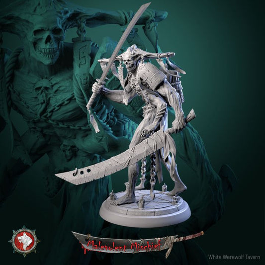 Grimblade Revenant - heroic miniature | Malevolent Mischief | White Werewolf Tavern