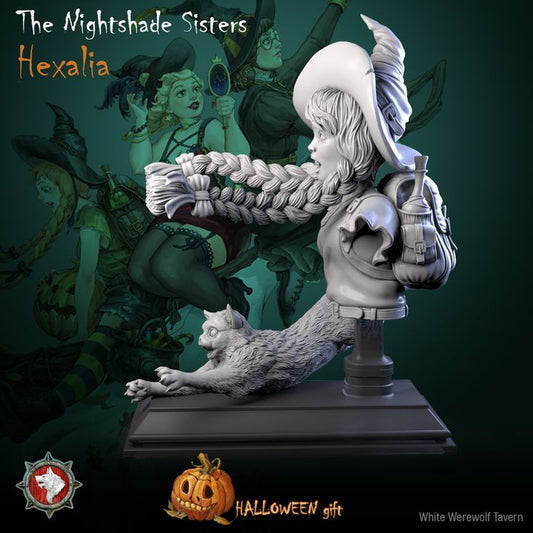 The Nightshade Sister Hexalia - Bust | Halloween | White Werewolf Tavern
