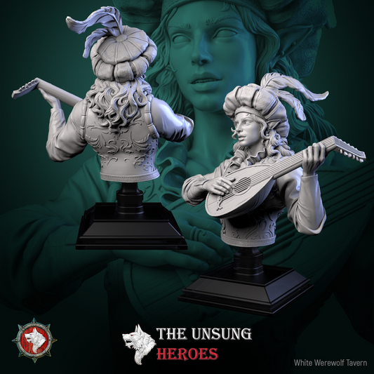 Jax Fiddlefoot, Lord of the Lute - Bust | The Unsung Heroes | White Werewolf Tavern