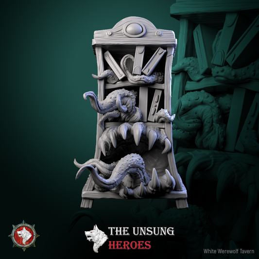 Bookshelf Mimic | The Unsung Heroes | White Werewolf Tavern