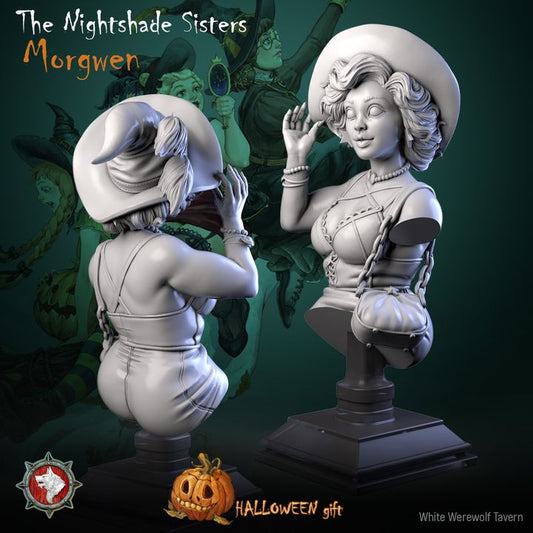 The Nightshade Sister Morgwen - Bust | Halloween | White Werewolf Tavern