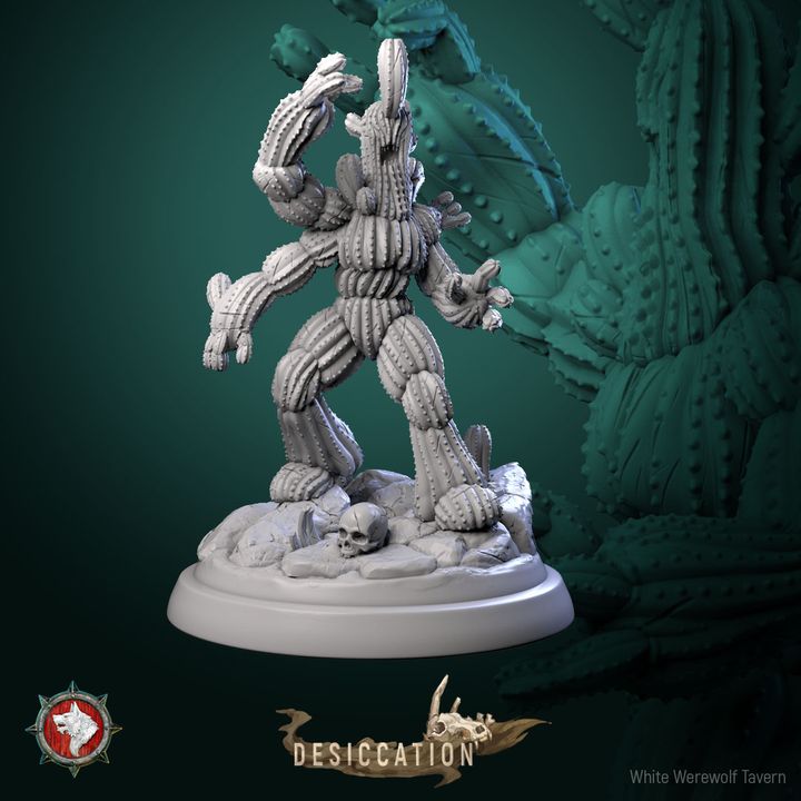 Saguaro Sentinel Cactus Golem | Desiccation | White Werewolf Tavern