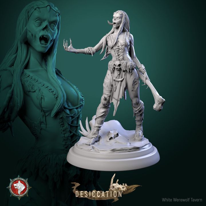 Zombie Barbarian Female | Desiccation | White Werewolf Tavern
