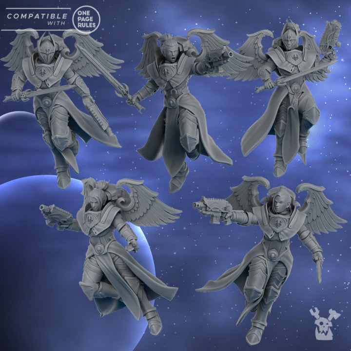 Lunar Angels Squad with Pistols and Swords | Silver Moon Daughters | Dakka Dakka