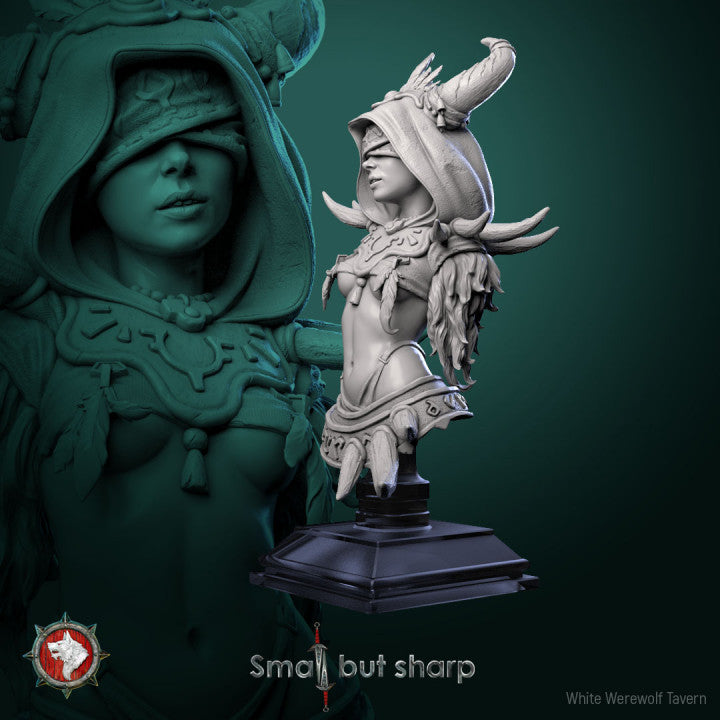 Halfling Sorcerer - Bust | Small But Sharp | White Werewolf Tavern
