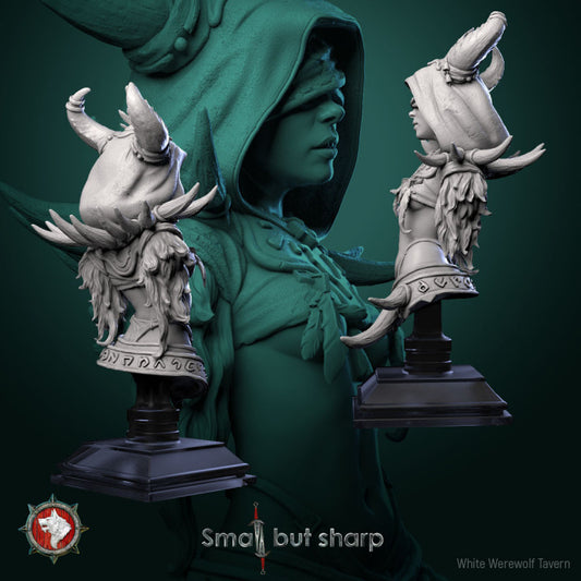 Halfling Sorcerer - Bust | Small But Sharp | White Werewolf Tavern