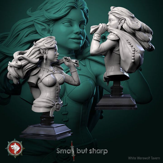 Halfling Thief - Bust | Small But Sharp | White Werewolf Tavern