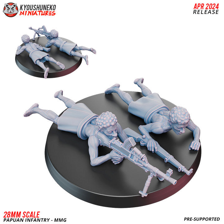 Papuan MMG Team | WW2 Pacific | Kyoushuneko